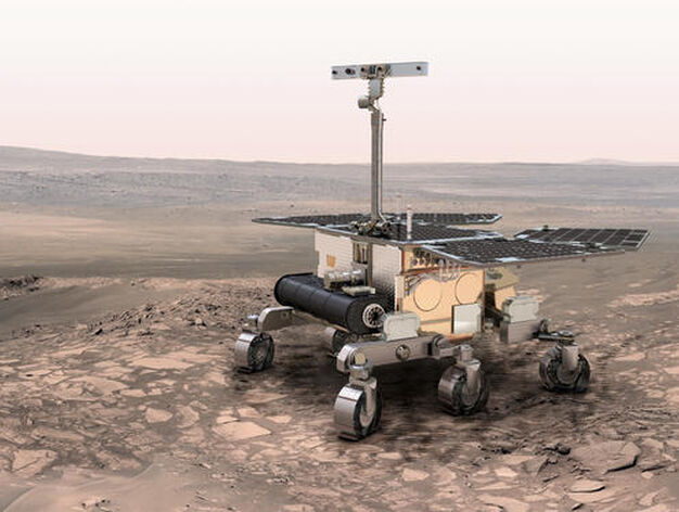 Recreaci&oacute;n del 'rover' Exomars de la Agencia Espacial Europea (ESA) para la misi&oacute;n exploratoria que prepara a Marte.

Foto: GALERIA MARTE