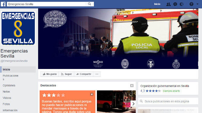 Cuenta de Facebook de la Policía Local.