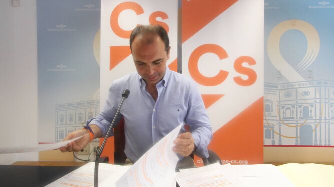 El portavoz de Ciudadanos, Javier Millán.