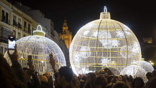 La inauguración del alumbrado de Navidad de Sevilla