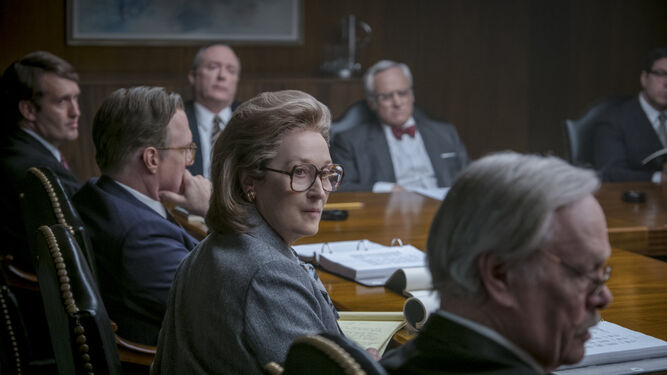 Meryl Streep ofrece una contenida y brillante interpretación en 'Los archivos del Pentágono'.