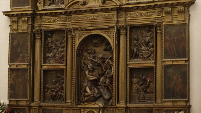 El retablo de San Juan Bautista  en la Anunciación