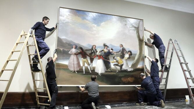 'La gallina ciega', cartón de tapiz pintado por Goya en 1788, a su llegada a Bilbao.