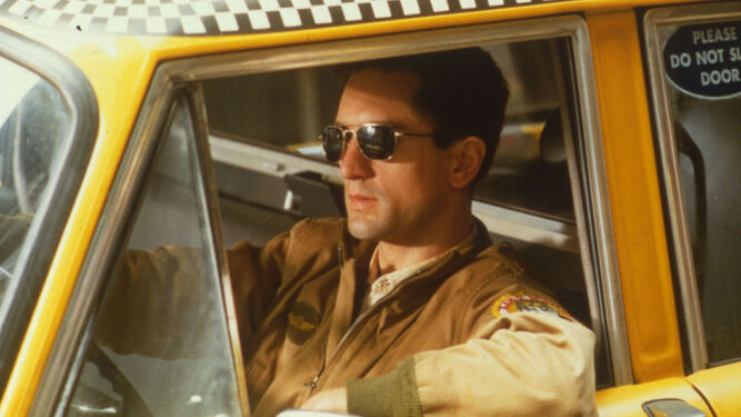 De Niro, como el alienado Travis Bickle en 'Taxi Driver'.