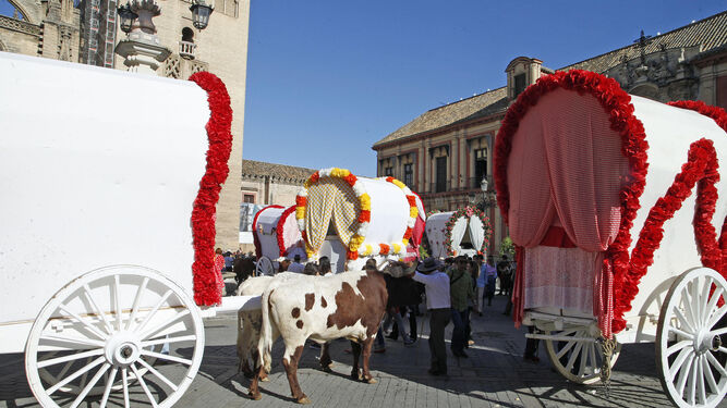 Sevilla y El Viso llenan de romeros el centro