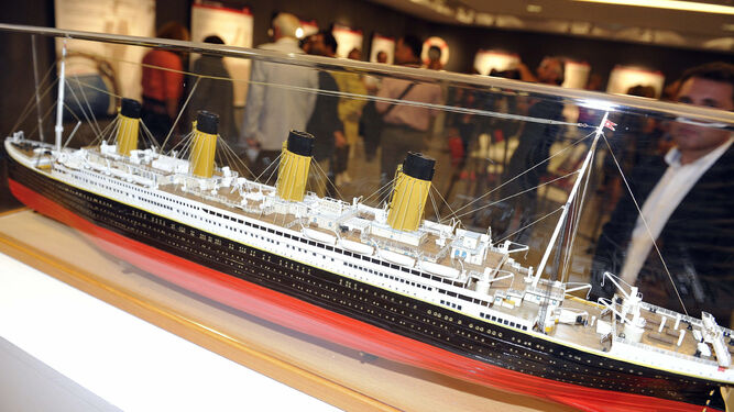 Imagen de archivo de una maqueta del Titanic
