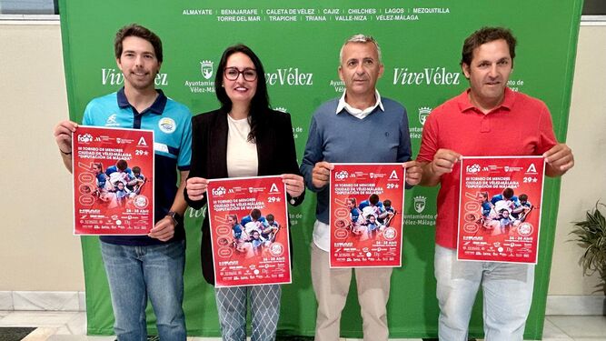 Presentación del III Torneo de Pádel de Menores Ciudad de Vélez-Málaga Diputación de Málaga