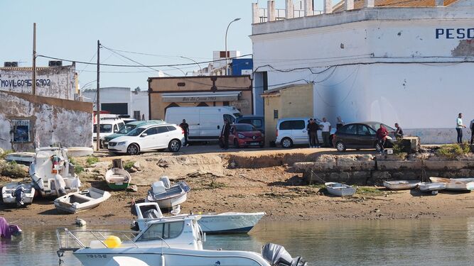 La zona de Isla Cristina donde se produjo el suceso en la mañana de este martes.