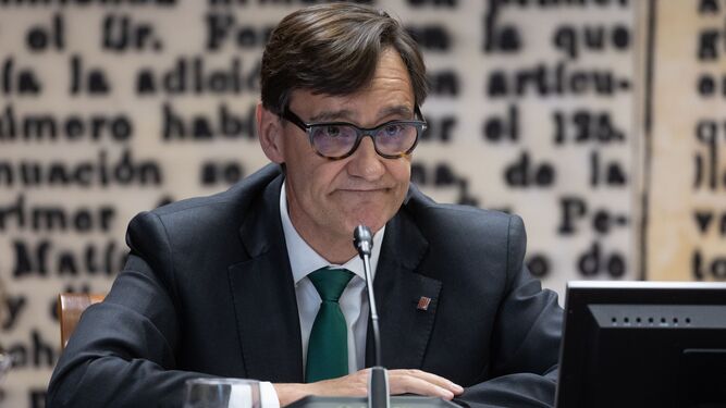 Salvador Illa, candidato del PSC a las elecciones catalanas.