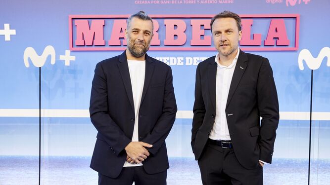 Nacho Carretero y Arturo Lezcano, periodistas y productores de la serie Marbella.