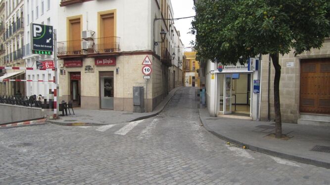 Imagen de la administración de loterías número 7 de Jerez en la calle Fate