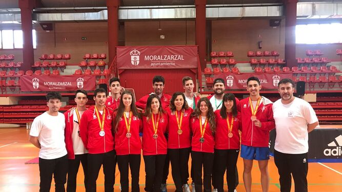 El equipo de taekwondo de la Universidad de Sevilla.