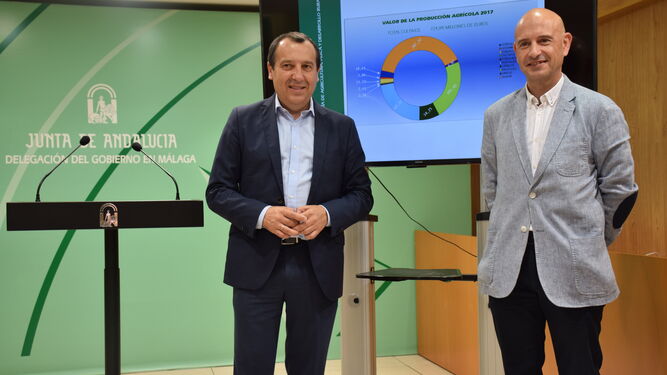 Ruiz Espejo (i) y Javier Salas (d) presentan el balance