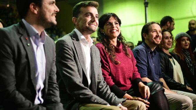 Pablo Iglesias pide el voto "a quien nunca ha votado a IU ni a Podemos"