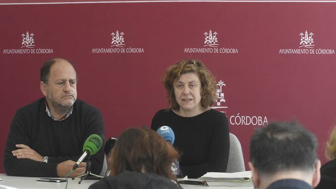 Alba Doblas, durante la rueda de prensa de presentación de presupuestos.