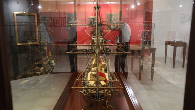 Maqueta del navío de guerra 'San Telmo'.