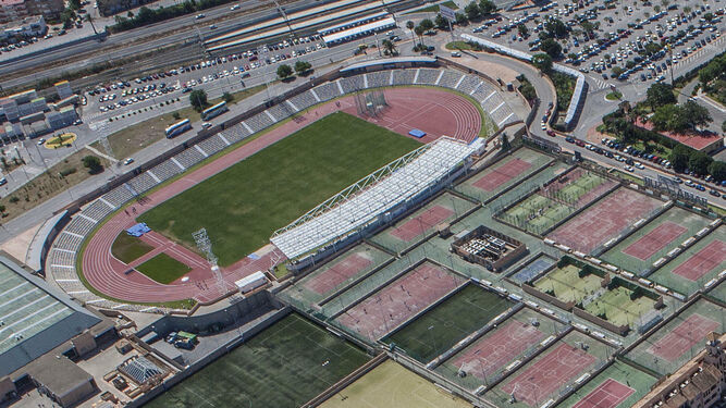 Imagen área del Estadio Iberoamericano.