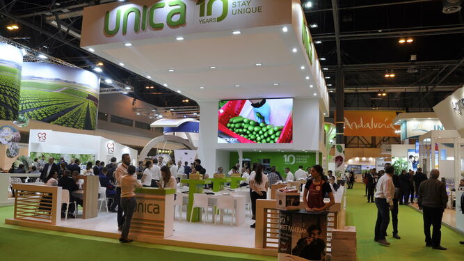 Expositor de Unica Group en la última edición de Fruit Attraction, en 2018.