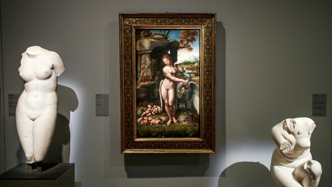 'Leda', en la exposici&oacute;n sobre Leonardo da Vinci en el Museo del Louvre.