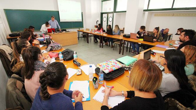 Unas jornadas de un máster de formación del profesorado en la Universidad de Huelva.