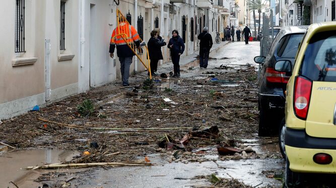 Destrozos por el temporal en J&aacute;vea (Alicante)