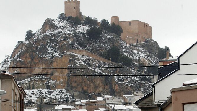 Nieve en Castalla, Alicante.