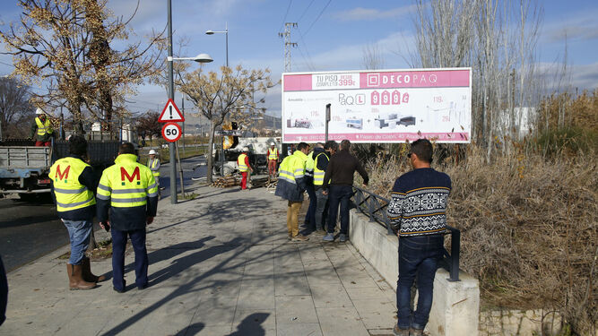 Los operarios trabajarán todo el fin de semana para arreglar el tramo de Metro entre Maracena y Albolote