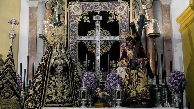 Altar montado por la hermandad del Nazareno para esta Semana Santa.