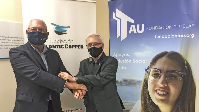 Firma del Convenio de Colaboración de la Fundación Atlantic Copper con la Fundación TAU.