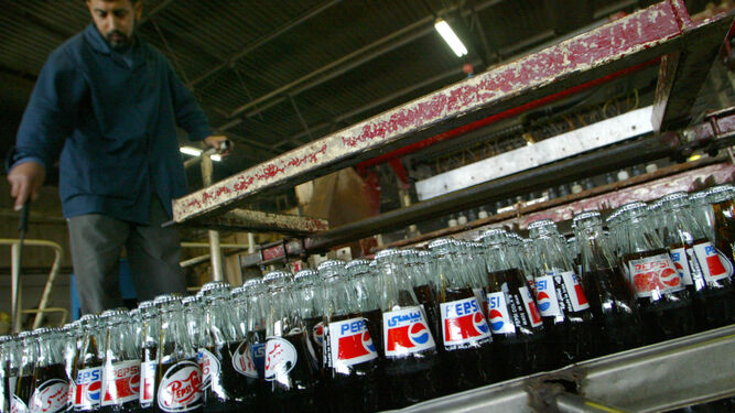 Botellas de Pepsi.