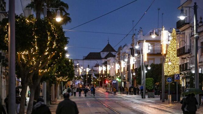 Las luces de Navidad de 2020 en la calle Real.