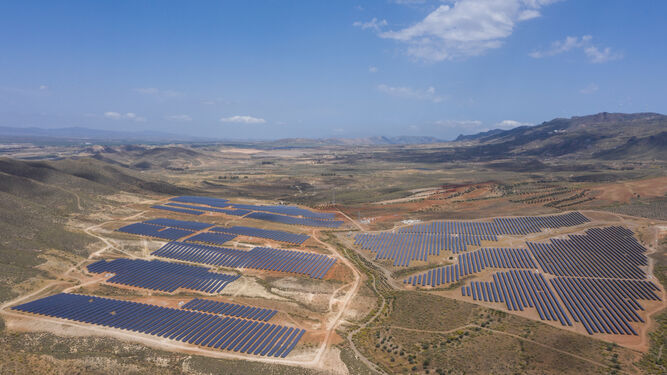 Planta solar fotovoltaica de La Cabrita en el término municipal de Tabernas.