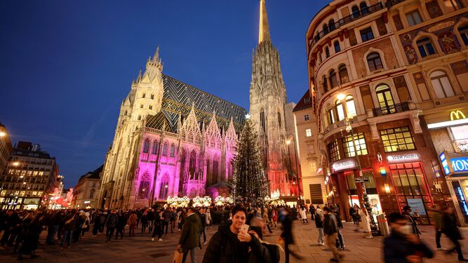 Imagen del centro de Viena este Viernes