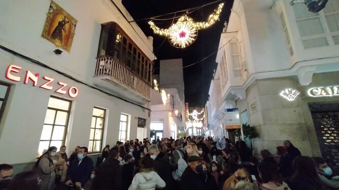 Calle Rosario, en las pasadas Navidades.