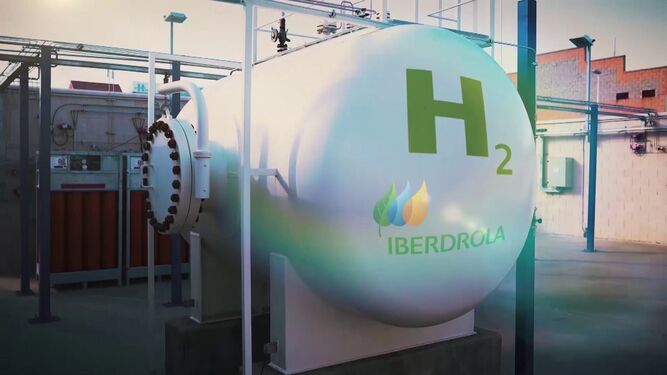 Imagen de una de las instalaciones ensayadas de hidrógeno verde de Iberdrola.