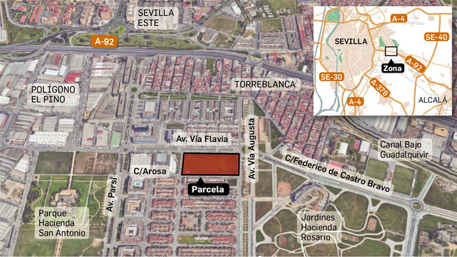 El Ayuntamiento cede al Arzobispado una parcela para construir un nuevo templo en Palmete