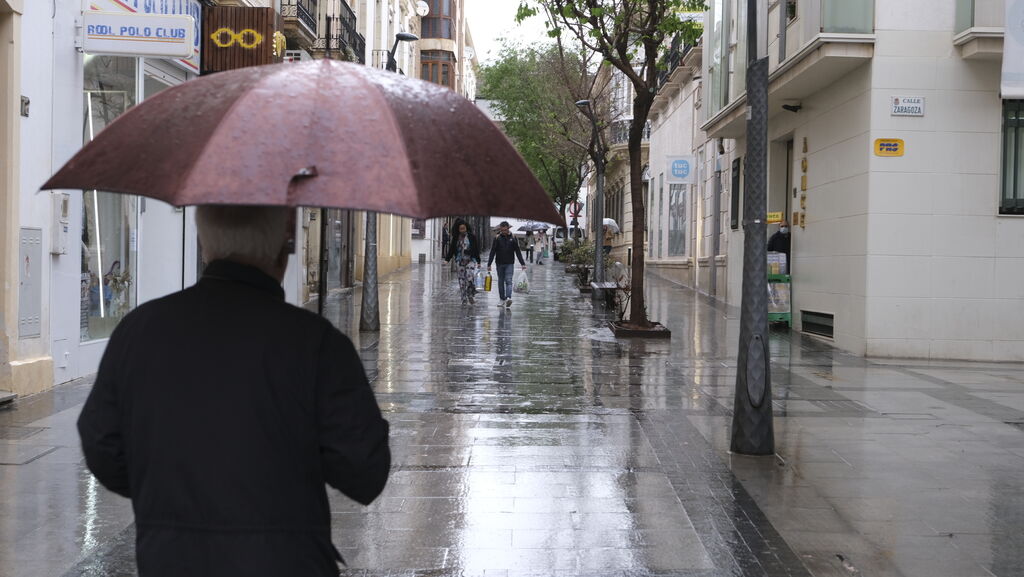 Imágenes de la lluvia en Almería.