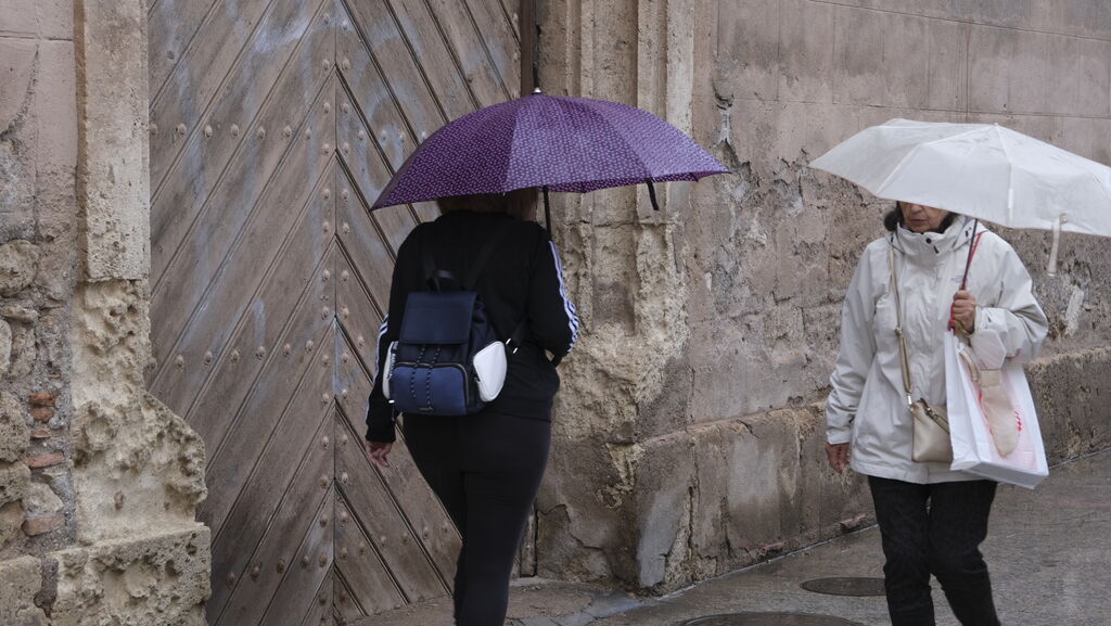 Imágenes de la lluvia en Almería.