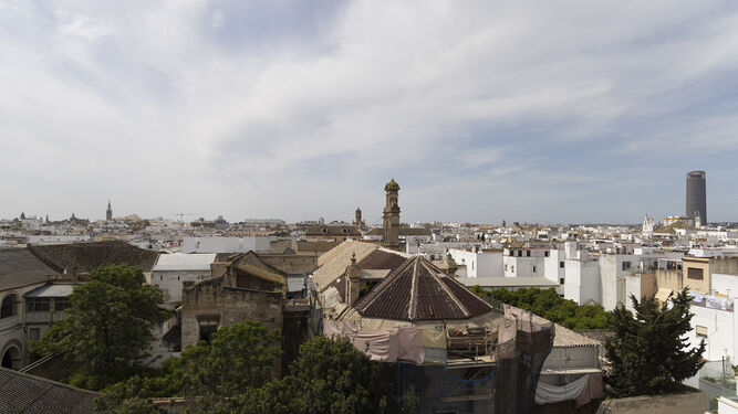 Vista del recinto del antiguo convento de Santa Clara desde la Torre de don Fadrique.