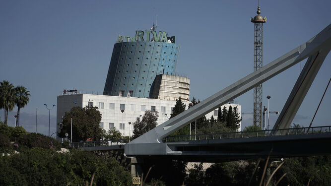 Una de las sedes de la RTVA, en Sevilla.