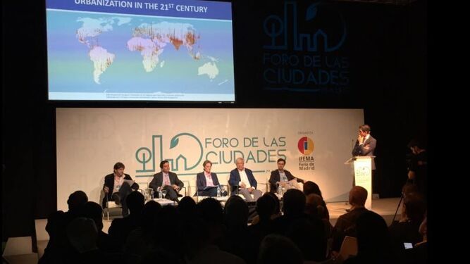Foro sobre las "ciudades del futuro" celebrado en Madrid.