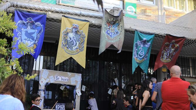 El colegio San Ignacio decorado como Hogwarts de Harry Potter.