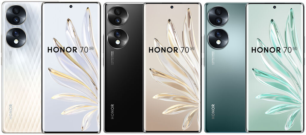 Imagen promocional del smartphone Honor 70