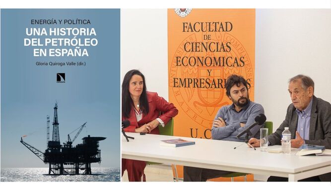 Portada y presentación del libre sobre la industria petrolera en España, de la Editorial Los Libros de la Catarata.