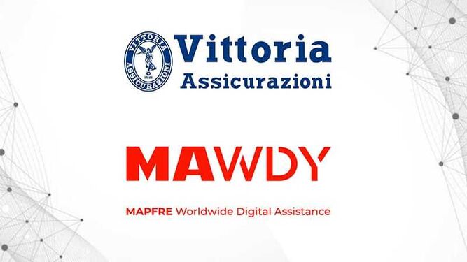Logos de Mawdy y Vittoria Assicurazioni.