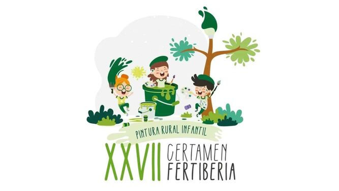 Cartel anunciador del XXVII Certamen  de Pintura Rural Infantil.