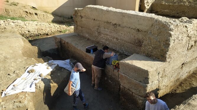 Excavaciones del Teatro Romano de Guadix