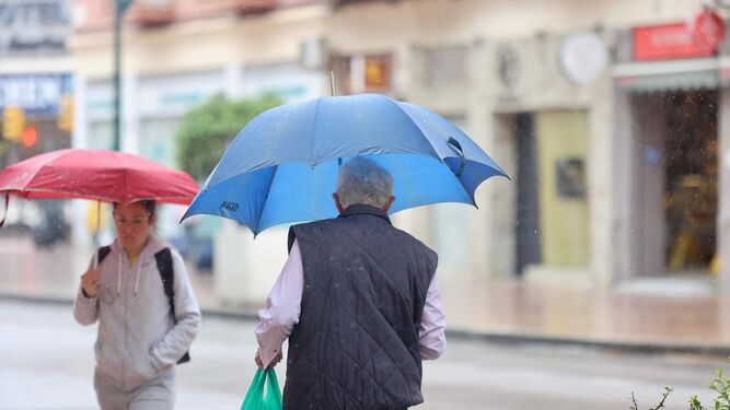 Imagen de las lluvias de este fin de semana en Málaga